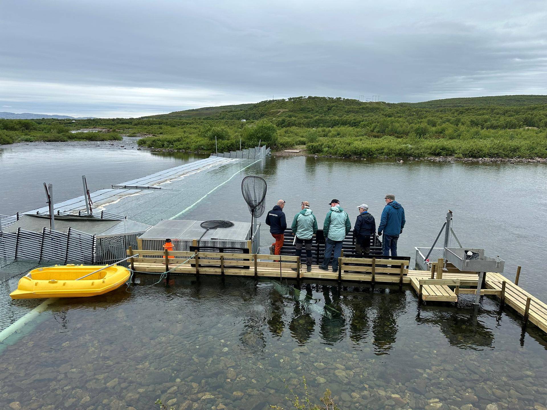 Fiskefelle i Vestre Jacobselv
